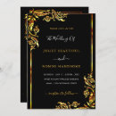 Search for black gold floral wedding invitations Flowers