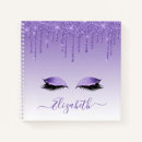 Search for lashes notebooks Dripping glitter