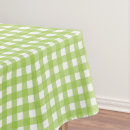 Search for green gingham tablecloths Plaid