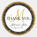 Search for black glitter wedding stickers Initial