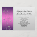 Search for purple butterfly wedding invitations Silver