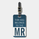 Recherche de mr bagages étiquettes Bleu