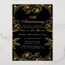 Search for flower 50th anniversary invitations Rose