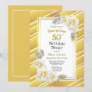 Search for dinner 50th birthday invitations Gold
