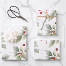Search for holly berry wrapping paper Botanical