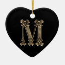 Search for monogram initial letter m ornaments Vintage