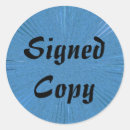 Recherche de signature autocollants Autographié