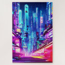 Search for cyberpunk puzzles Neon lights