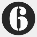 Recherche de numéro 6 autocollants Pour tous