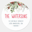 Search for love address stickers Floral