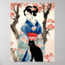Recherche de fille japonaise posters Kimono