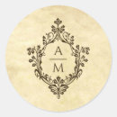 Search for vintage parchment stickers Brown
