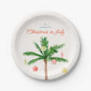 Search for christmas in july paper plates Tropical holiday