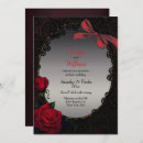 Search for black lace wedding invitations Gothic