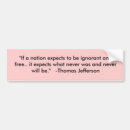 Recherche de thomas jefferson voiture autocollants Gouvernement