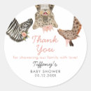 Search for pink zebra baby shower stickers Floral