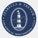 Search for nautical address stickers Lighthouse