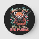 Recherche de panda rouge horloges Ours