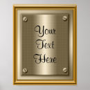 Search for plaques posters Gold