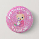 Recherche de soeur de bébé badges Rose