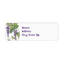 Search for wisteria return address labels Vintage