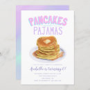 Search for pancakes and pajamas birthday invitations Girl