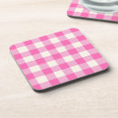 Search for plaid coasters Pink