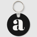 Search for large keychains large modern minimalist letter