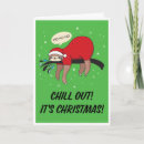 Search for lazy christmas cards Sloth