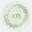 Search for gold foil christmas stickers Joy