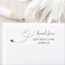 Search for passport return address labels Airplane