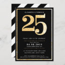Search for twenty five birthday invitations Typography