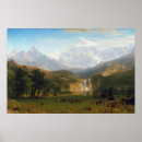 Recherche de montagnes de cascade posters Peinture