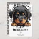 Search for rottweiler christmas cards Happy howlidays