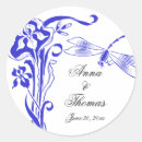 Search for dragonfly wedding stickers Floral