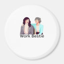Recherche de humour travail magnets Bestie de travail