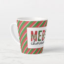 Search for red and green stripes mugs Merry christmas