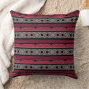 Search for red grey and black pillows Striped