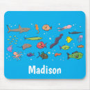 Search for sea creatures mousepads Pattern