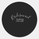 Search for honor stickers Bridal shower name date