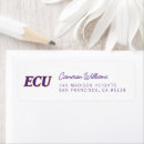 Search for university return address labels East carolina university