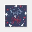 Search for 4th of july napkins Red white blue