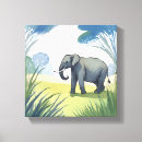 Search for elephant canvas prints Trees