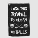 Search for funny golf towels Black and white