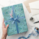 Recherche de baroque papier cadeau Turquoise