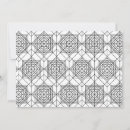 Search for abstract patterns cards Black and white