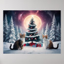 Search for christmas tree posters Kitten