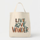 Search for adventure awaits tote bags Wanderlust