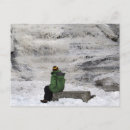 Recherche de paysage de cascade cartes postales Hiver