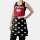 Search for red crabs aprons Ocean